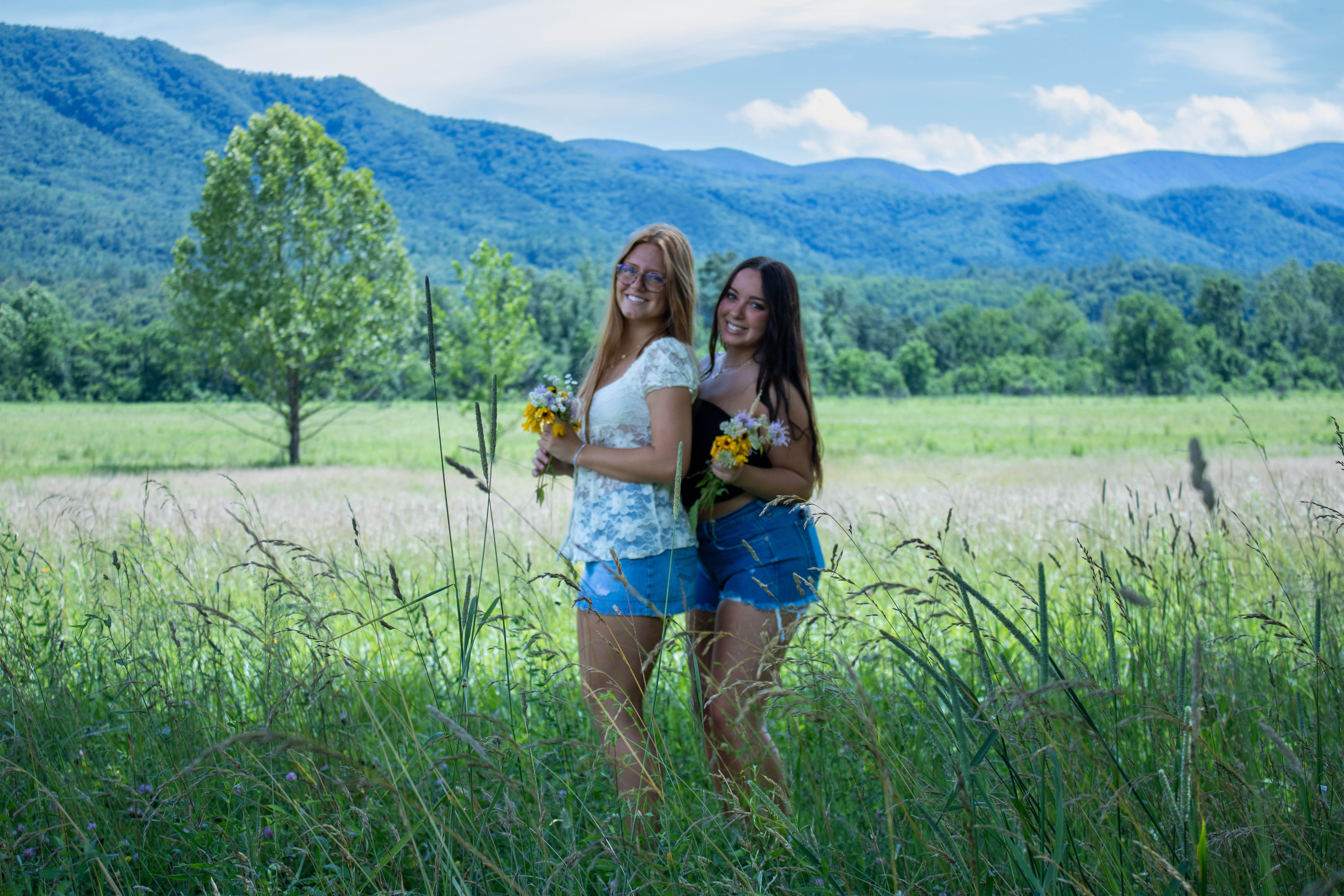 friends at the mountains